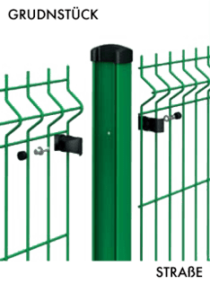 Das System-GAMMA - auf Doppel-T-Profil-Pfosten mit Einem querschnitt von 65 x 42 mm Mythos Montageöffnungen.